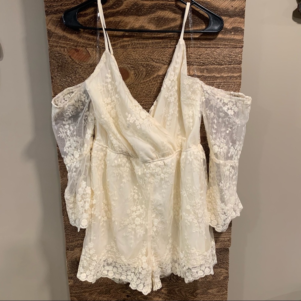 Hope’s Ivory Lace Romper - NEVER WORN